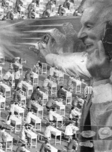 Gutelius, Charcoal study for School Days 7%22 x 10%22