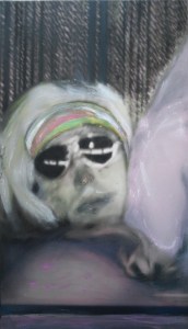 Theater Berlin, acrylic on canvas, 28 x 16