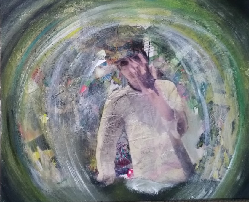 Gutelius, 20 x 16, Man in the Holocene