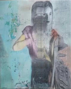 School Days (reflections), acrylic on canvas, 23 x 19